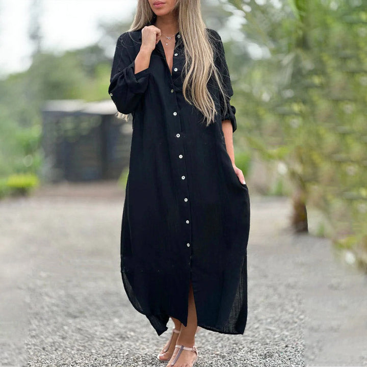 Alexa Maxi Shirt Dress