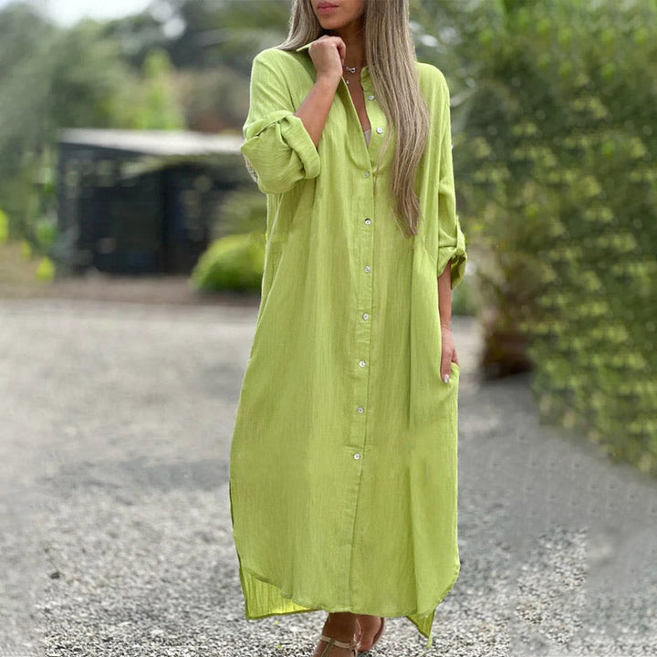 Alexa Maxi Shirt Dress